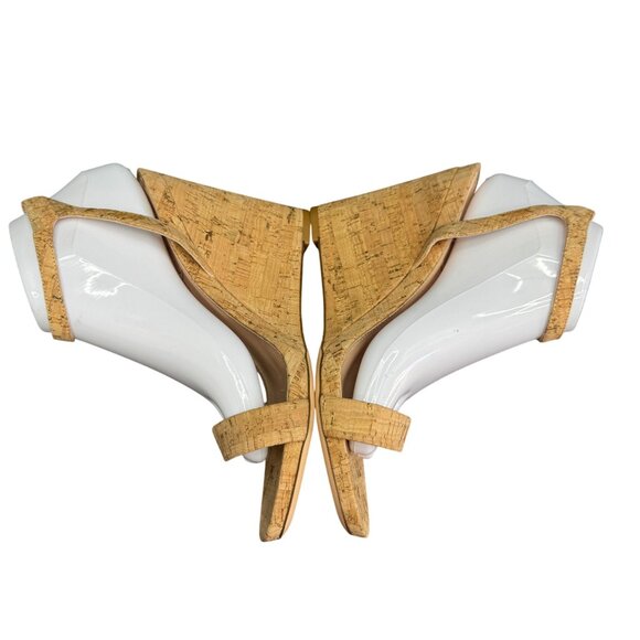 AGL Demi Ankle Strap Cork Wedge Sandal Womens shoes, Size 40.5 WORN ONCE - Picture 6 of 10